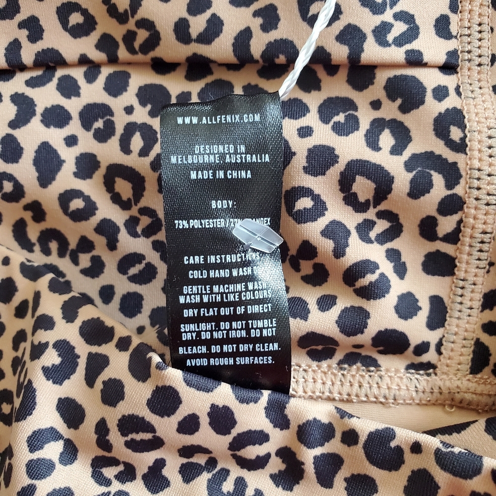 All Fenix Cheetah Camel Sandy 7/8 Leggings New With Tags - Picture 15 of 15